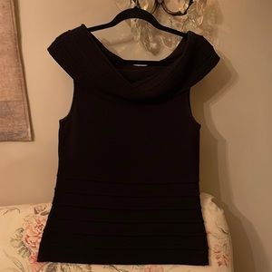 Side effects of California sleeveless off the shoulders black sweater